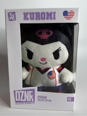 YuMe DZNR Kuromi USA Soccer Edition Plush NWT